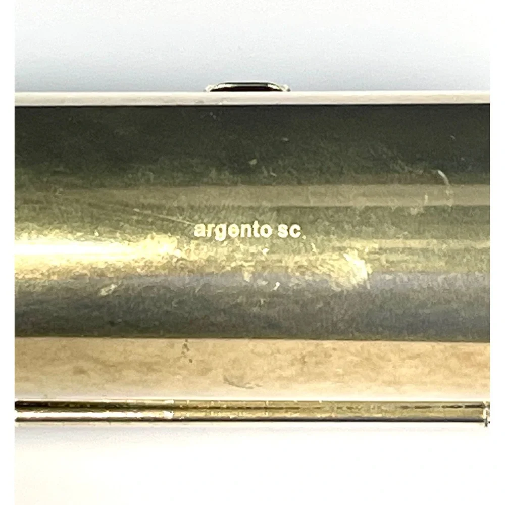Argento SC Swarovski Crystal Floral Compact Mirror & Lipstick Case Enamel Set